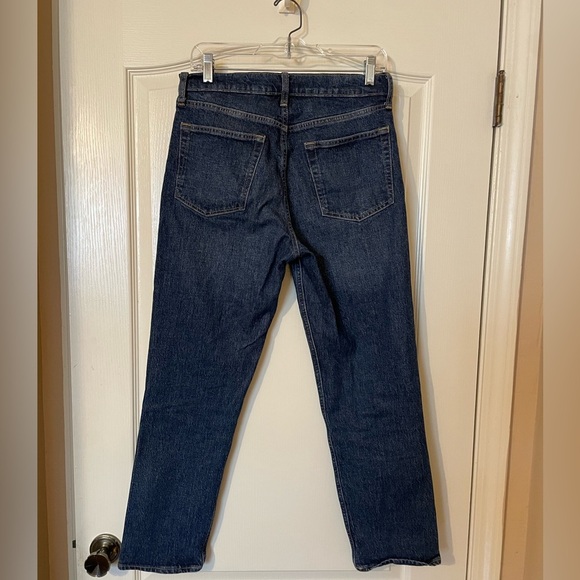 Gap Jeans Women's Size 28/6R Blue Cheeky Straight High-Rise Button Fly Casual - Picture 3 of 8